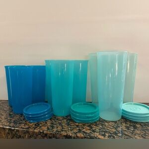Tupperware Tumblers Set of 9